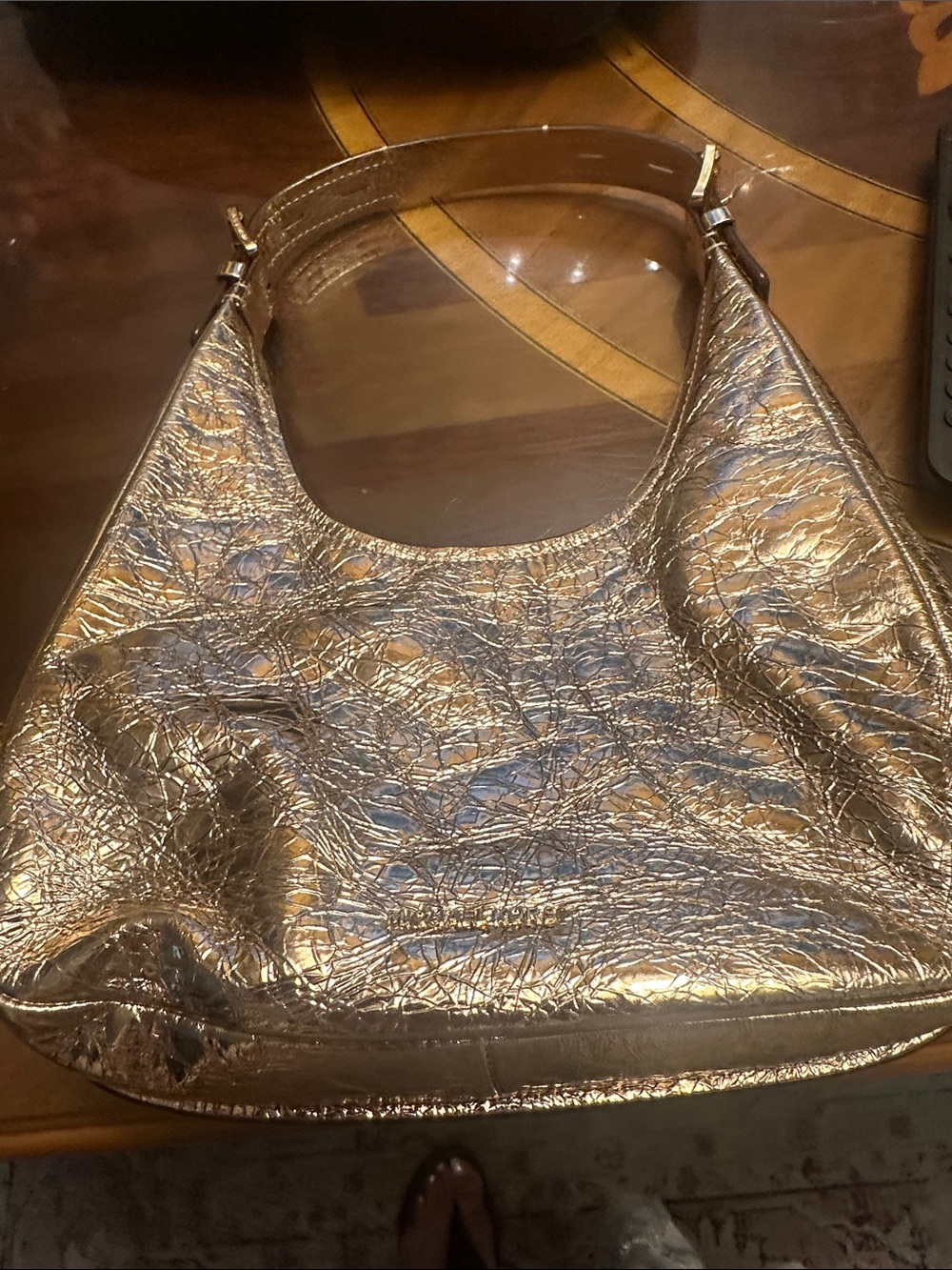Michael Kors Collection Metallic Gold Shoulder Bag